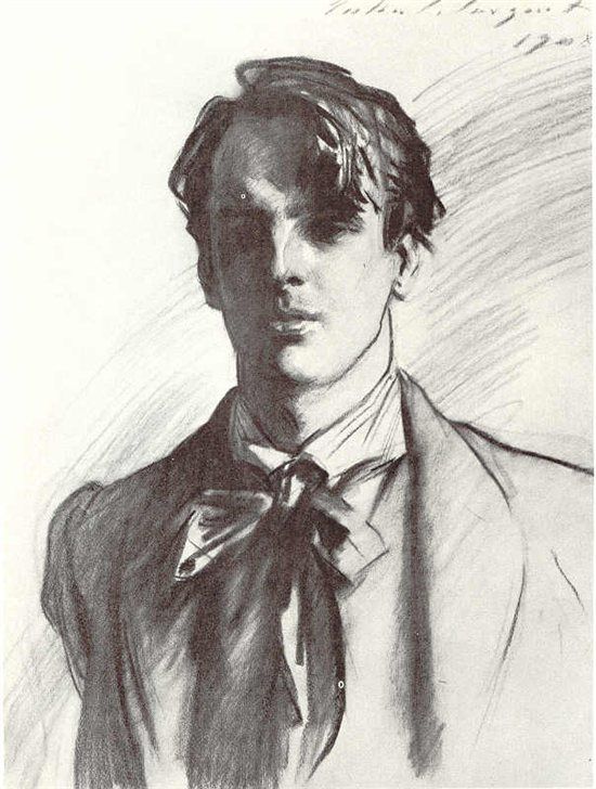 a black and white drawing of a man with a bow tie