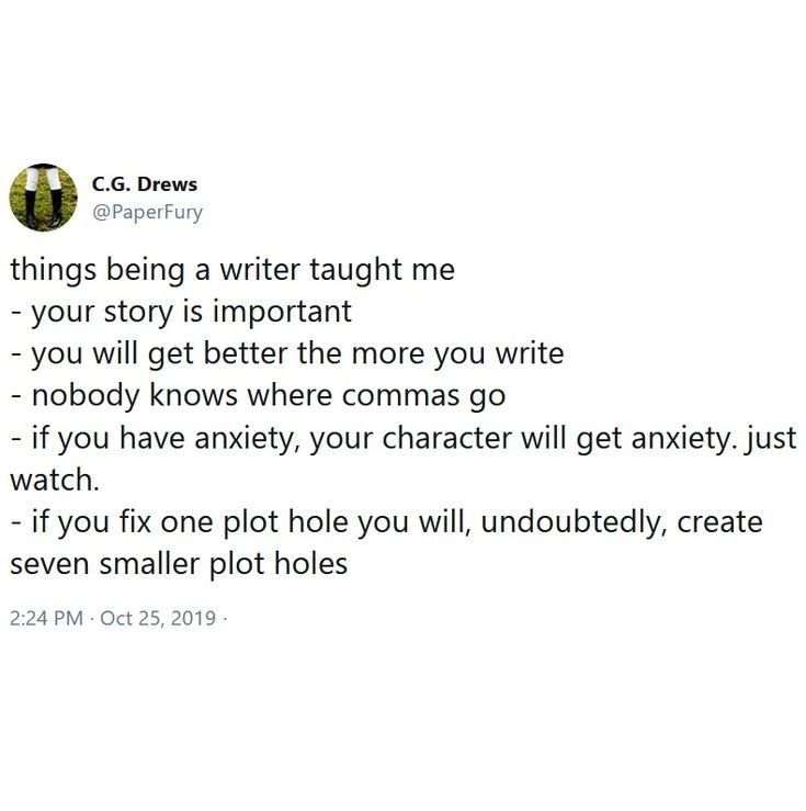 the tweet has been written to someone who is writing an article on their computer