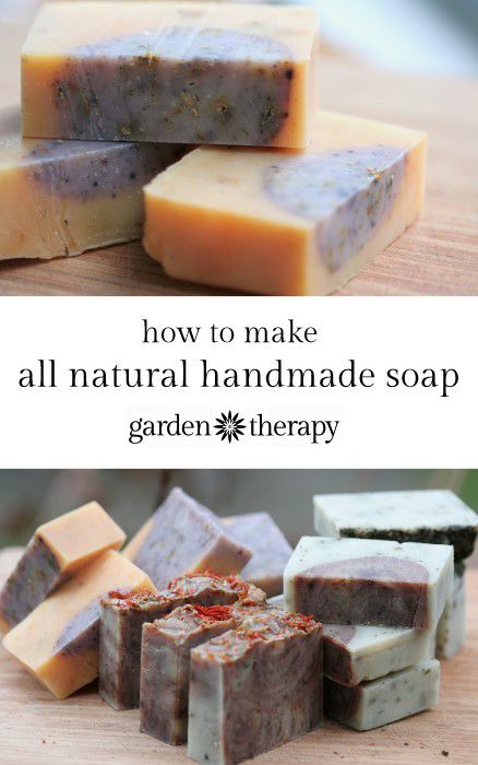 soap bars with text overlay how to make all natural handmade soap garden therapy