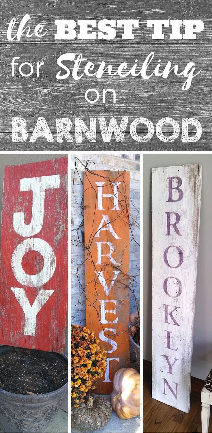 the best tips for stencling on barnwood signs and other diy projects