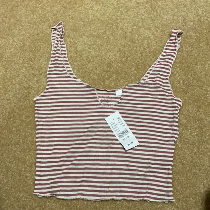 Pacsun Stripped Tank Basics Size Xs Stretchy Summer Striped Ribbed Tops, Trendy Ribbed Tank Top For Beach, Trendy Ribbed Tank Top For The Beach, Striped Crop Top Tank For Spring, Striped Ribbed Tops For Beach, Striped Ribbed Tops For The Beach, Trendy Ribbed Tops For The Beach, Spring Beach Ribbed Top, Spring Ribbed Top For Beach