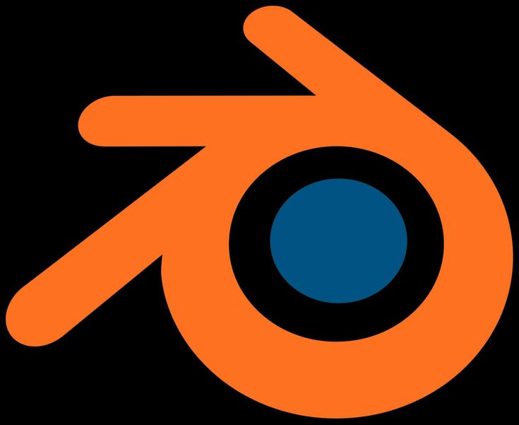 an orange and blue circle with the letter o in it's center on a black background