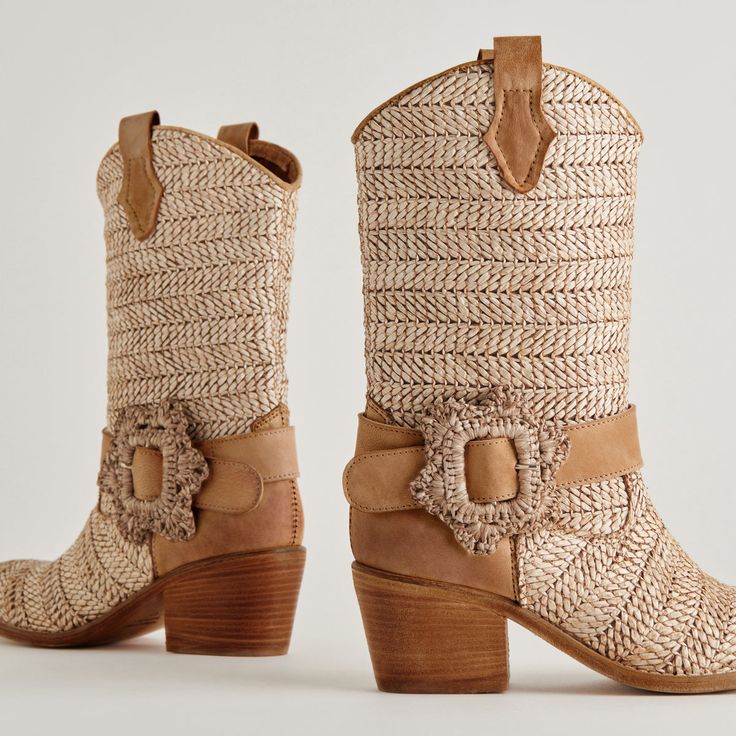 HOSS BOOTS BROWN MULTI RAFFIA Leather Socks, Boots Brown, Designer Boots, Synthetic Leather, Brown Boots, You Really, Two Tone, Heel Height, High Heels