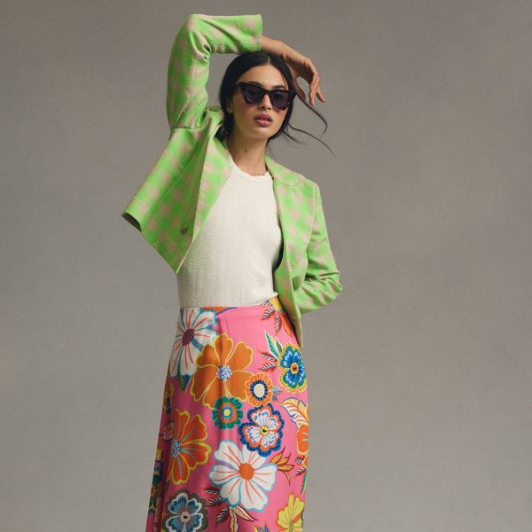 Slip Midi Skirt, Satin Slip, Farm Rio, Colorful Fashion, Fashion Forward, Vintage Inspired, Midi Skirt, Satin, Italy