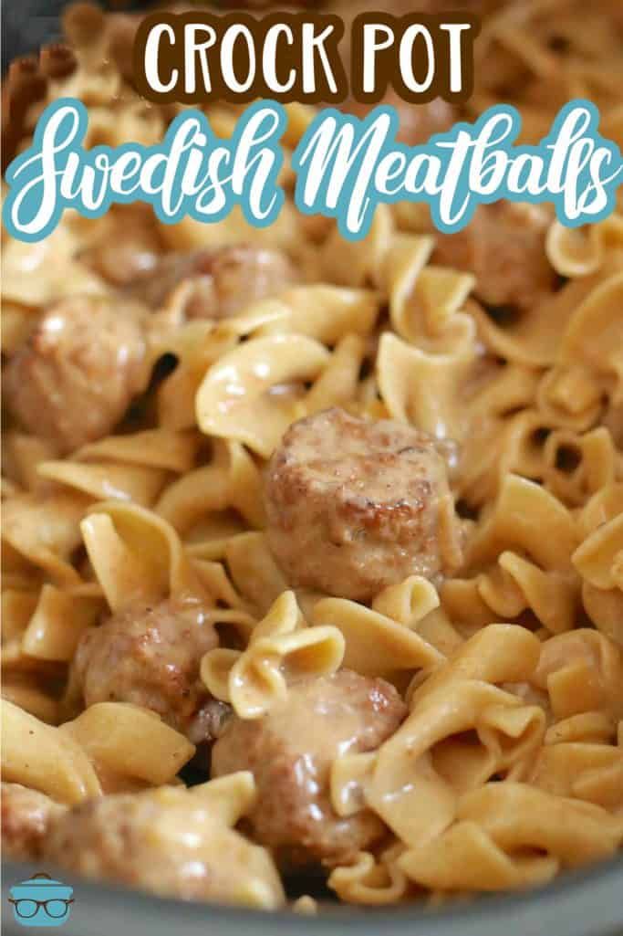 crock pot swedish meatballs is an easy and delicious meal that's ready in under 30 minutes