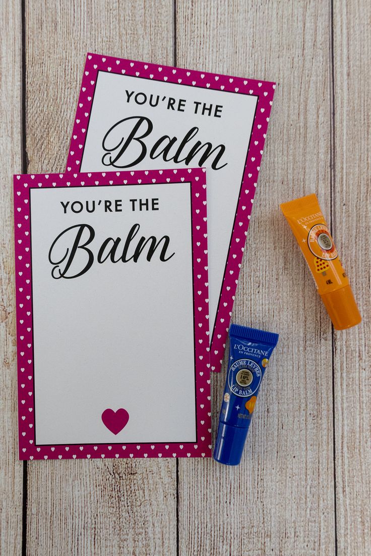 you're the balm you're the balm card and toothbrush next to it