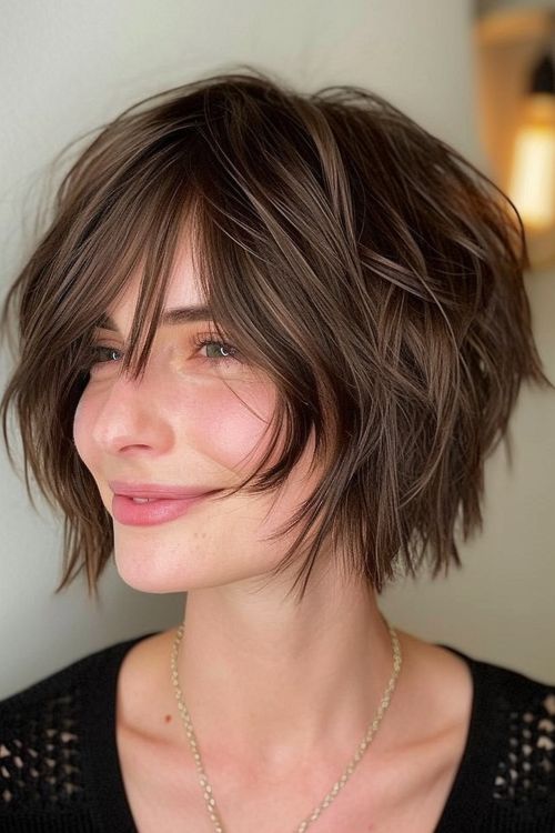 Razor Cut Bob, Wavy Bob Haircuts, Chic Short Hair, Edgy Pixie, Cool Short Hairstyles, Bob Cuts, Choppy Bob Hairstyles, Chin Length Hair, Bob Haircut For Fine Hair