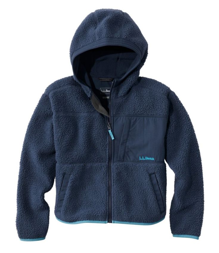 As cozy as it is durable, this ultrasoft everyday fleece is designed to keep kids comfortable from playground to campground and beyond. Relaxed Fit. 100% super-soft and cozy recycled polyester. High-quality fleece resists abrasion for long-lasting wear. Hand-me-down label inside to track each adventurer year after year. 3M™ Scotchlite™ Reflective Material back triangle for increased visibility. Zippered chest pocket and two hand-warmer pockets. Imported. | Kids' Alpine Fleece Jacket Cozy Hooded Jacket With Fleece Lining For Outdoor, Casual Outerwear With Fleece Lining For Camping, Fall Fleece Jacket For Outdoor, Windproof Fleece Jacket For Outdoor, Outdoor Fleece Outerwear With Drawstring Hood, Cozy Sports Outerwear With Fleece Lining, Casual Fleece Jacket For Outdoor Activities, Hooded Outerwear With Fleece Lining For Camping, Cozy Outerwear With Drawstring Hood For Outdoor