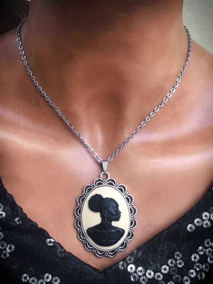 Celebrate African and African-American culture with Art objects, jewelry, and curated items. #jewelrygiftsforgirlfriend #cameonecklace #cameobrooch #blackcameonecklace #necklacessilver #necklacesforgirlfriend #necklacessilver #jewelrygiftsformom #jewelrygiftsforher #AfricanAmericanartwomen African American Jewelry, Black Cameo, Cameo Jewelry, Jason Statham, Cameo Necklace, Pompano Beach, Fantasy Jewelry, American Heritage, American Jewelry