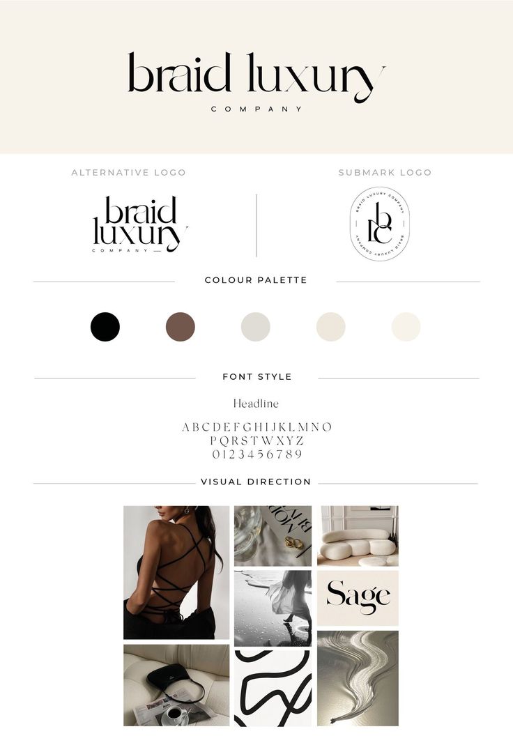 the brand identity and logo design for brail luxury, an italian fashion house that is currently