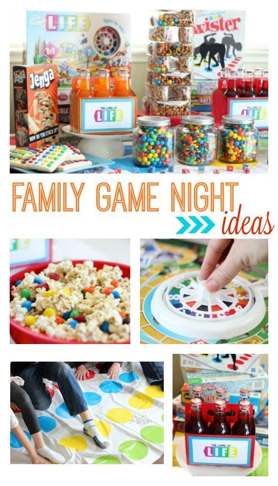 the family game night ideas are fun and easy to make