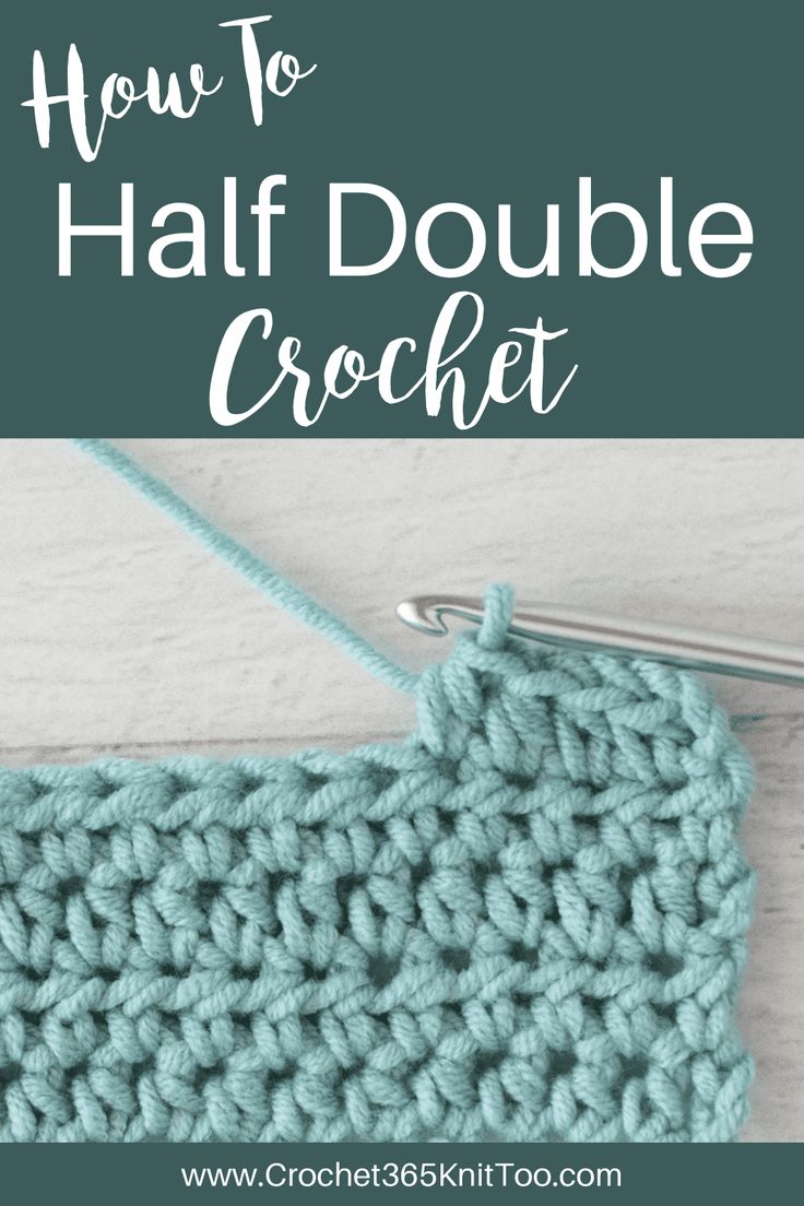 a crochet hook with the words how to half double crochet on it