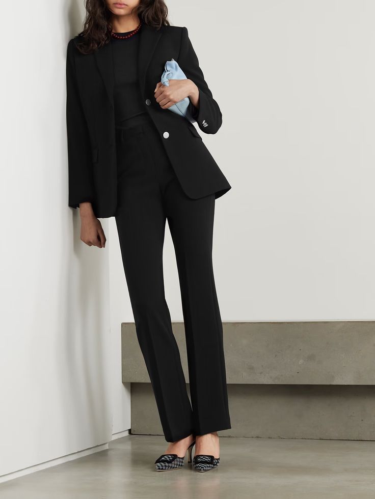 THEORY + NET SUSTAIN crepe blazer | NET-A-PORTER Net A Porter Suit, Net A Porter Blazer, Theory Clothing Women, Theory Clothing, Dress Pants Outfits, Net Sustain, Work Dress Code, Jean Trench Coat, Work Fits