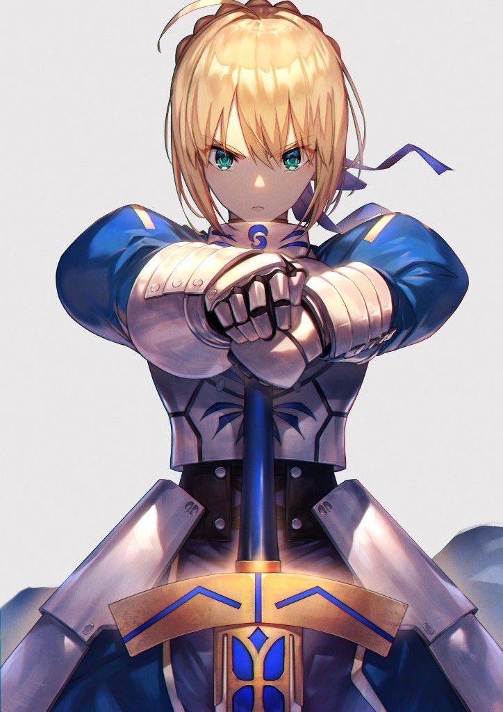 Saber • Fate/ Stay Night Saber Fate, Type Moon Anime, Arturia Pendragon, Fate Stay Night Series, Fate Stay Night Anime, Fate Anime Series, Fate Zero, Free Anime, Stay Night