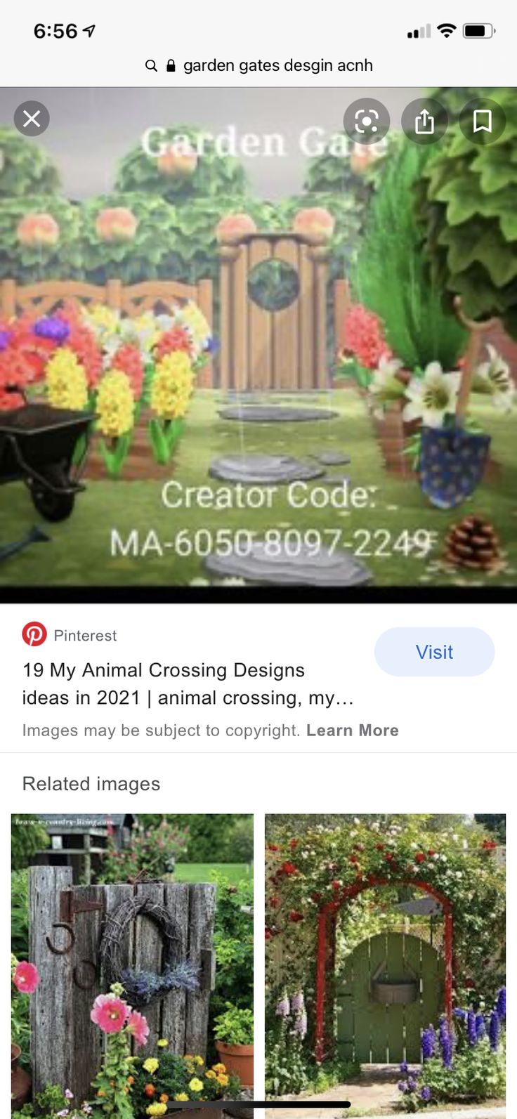 an instagram page for garden design and decorating company, creator code