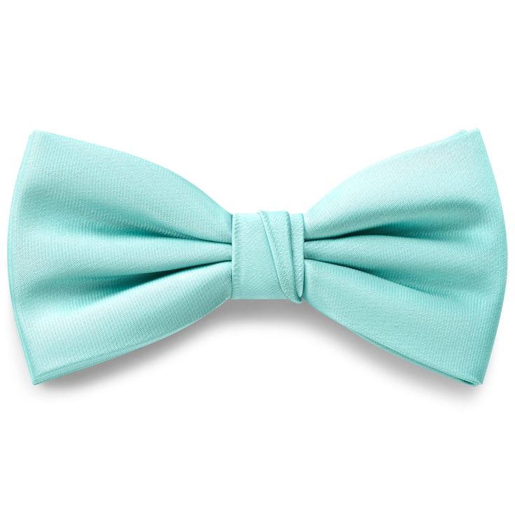 * Sleek satin finish
 * Pre-tied for convenience
 * Size-adjustable strap Blue Bow Tie, Anchor Bracelet, Aqua Marine, Blue Bow, Suit Accessories, Satin Bow, Formal Looks, Steel Necklace, Bow Ties