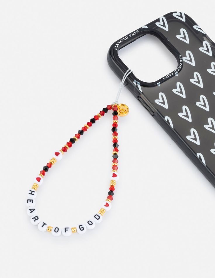 Accessorize your phone and EF phone case with our Heart of God beaded phone charm! It adds some fun to your mirror selfies and can also be functional by wearing it around your wrist so you don't drop your phone.   "Watch over your heart with all diligence, For from it flow the springs of life." -Proverbs 4:23 Life Proverbs, Elevated Faith, Faith Sign, Christian Accessories, Proverbs 4:23, Phone Watch, Proverbs 4, Christian Quotes God, Christian T Shirts