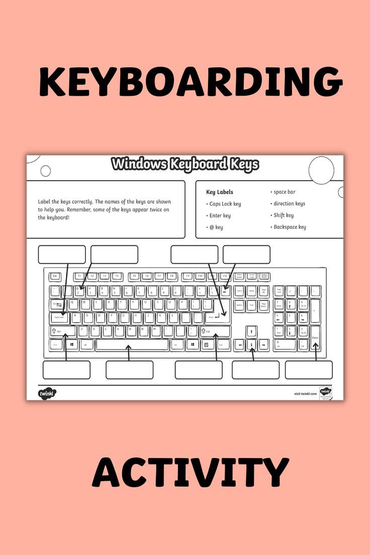 Students can practice the location of different keys on the keyboard with our Keyboard Keys Labeling Activity. This resource features the keyboards of a Windows-based computer, Mac, and Chromebook. Great to use as an assessment or as a handy reference sheet when students are learning how to type. Labeling Activities, Shift Key, Keyboard Keys, Reference Sheet, Teaching Elementary, 5th Grades, Elementary Classroom, Educational Activities, Computer Keyboard