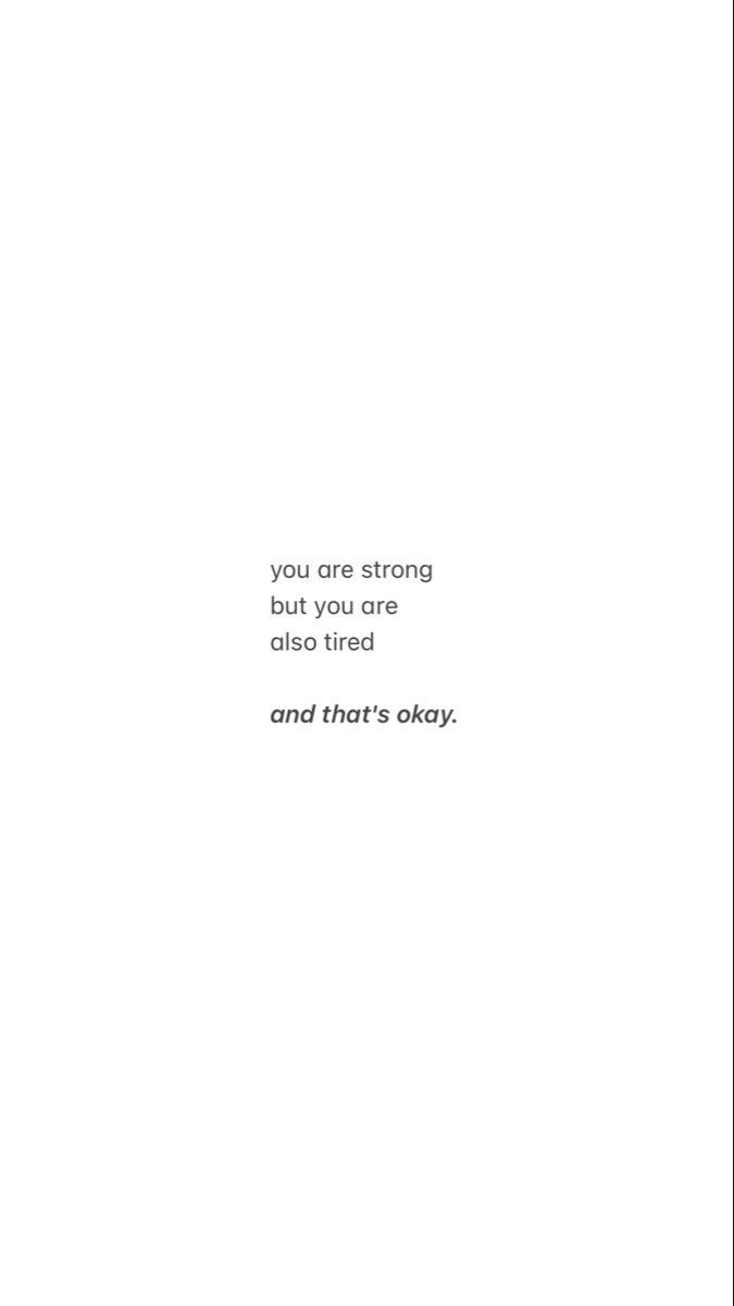 the words are written in black and white on a sheet of paper that says you are strong, but you are brave and that's okay