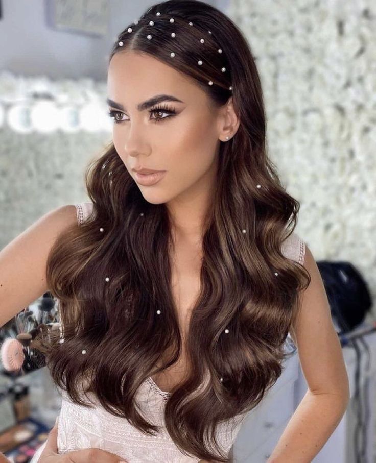 Easy Wedding Guest Hairstyles, Prom Hair Medium, Formal Hairstyles For Long Hair, Wedding Guest Hairstyles, Prom Hairstyles For Long Hair, Wedding Hair Down, Wedding Hair And Makeup, Homecoming Hairstyles, Pavlova