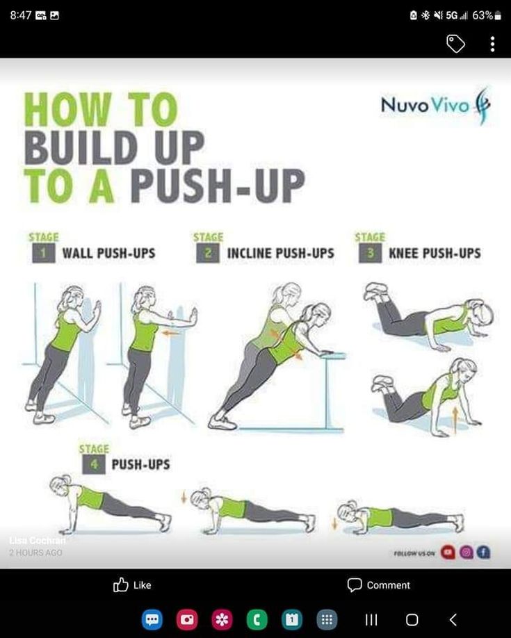 how to build up to a push - up with the instructions for beginners in this exercise