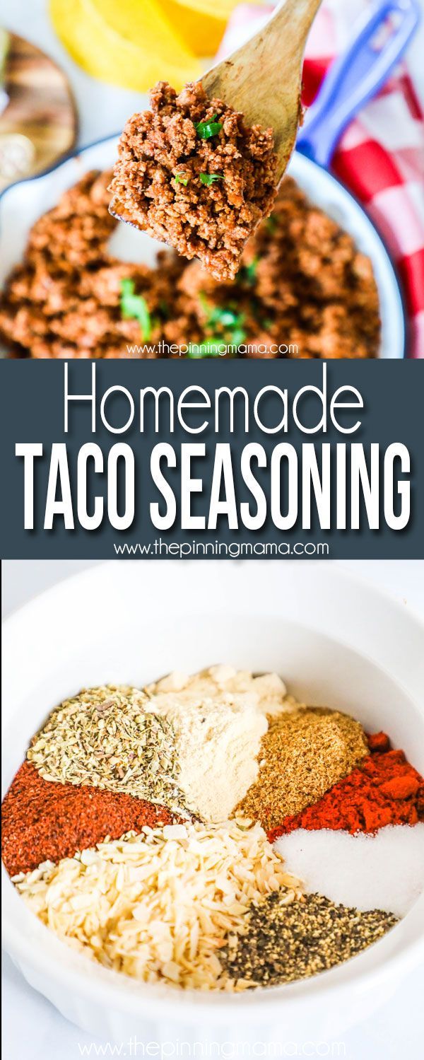 homemade taco seasoning recipe in a bowl