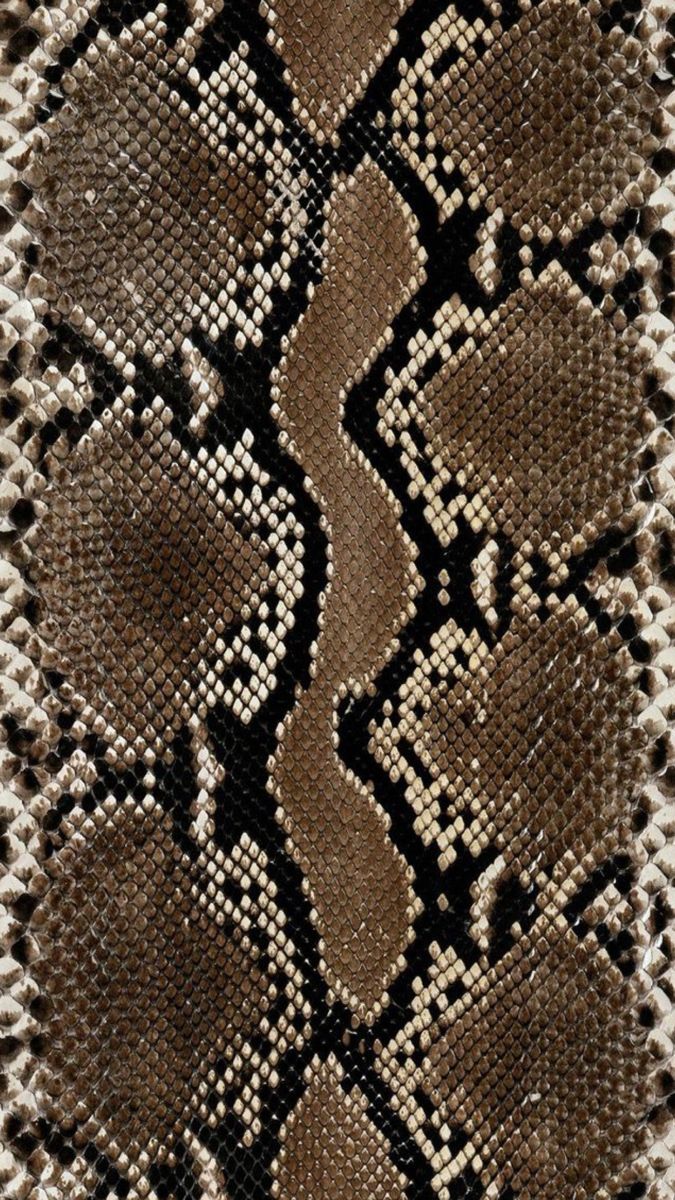 a snake skin pattern in brown and black