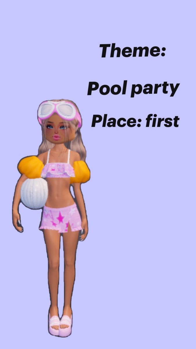 Pool Party Dress To Impress No Vip, Pool Party Dress To Impress Outfit, Pool Party Dress To Impress, Pool Party Dresses, Crafts To Do When Your Bored, Vip Dress, Pool Party Themes, Theme Dress, Themed Outfits