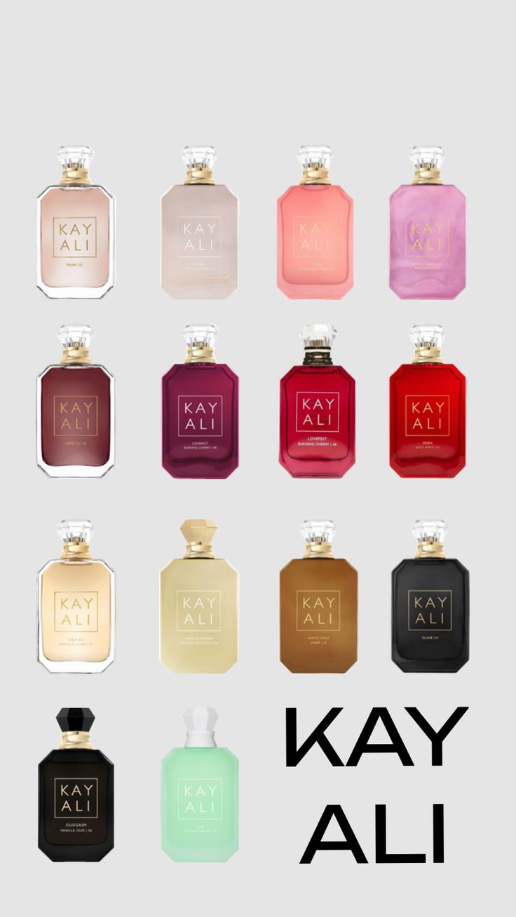 Cosmetics | perfum | kayali | #beauty #aesthetic #f4f #fypshuffle #wallpaper #pick #cute #kayali #perfume #bodycare pink | cosmetic | aesthetic | skincare #skincare #cute colors | #colorful #green Kayali Perfume Collection, Kayali Perfume Cherry, Kay Ali Perfume, Kay Perfume, Kay Ali, Kayali Perfume, Luxury Perfume Packaging, Cosmetic Aesthetic, Aesthetic Perfume