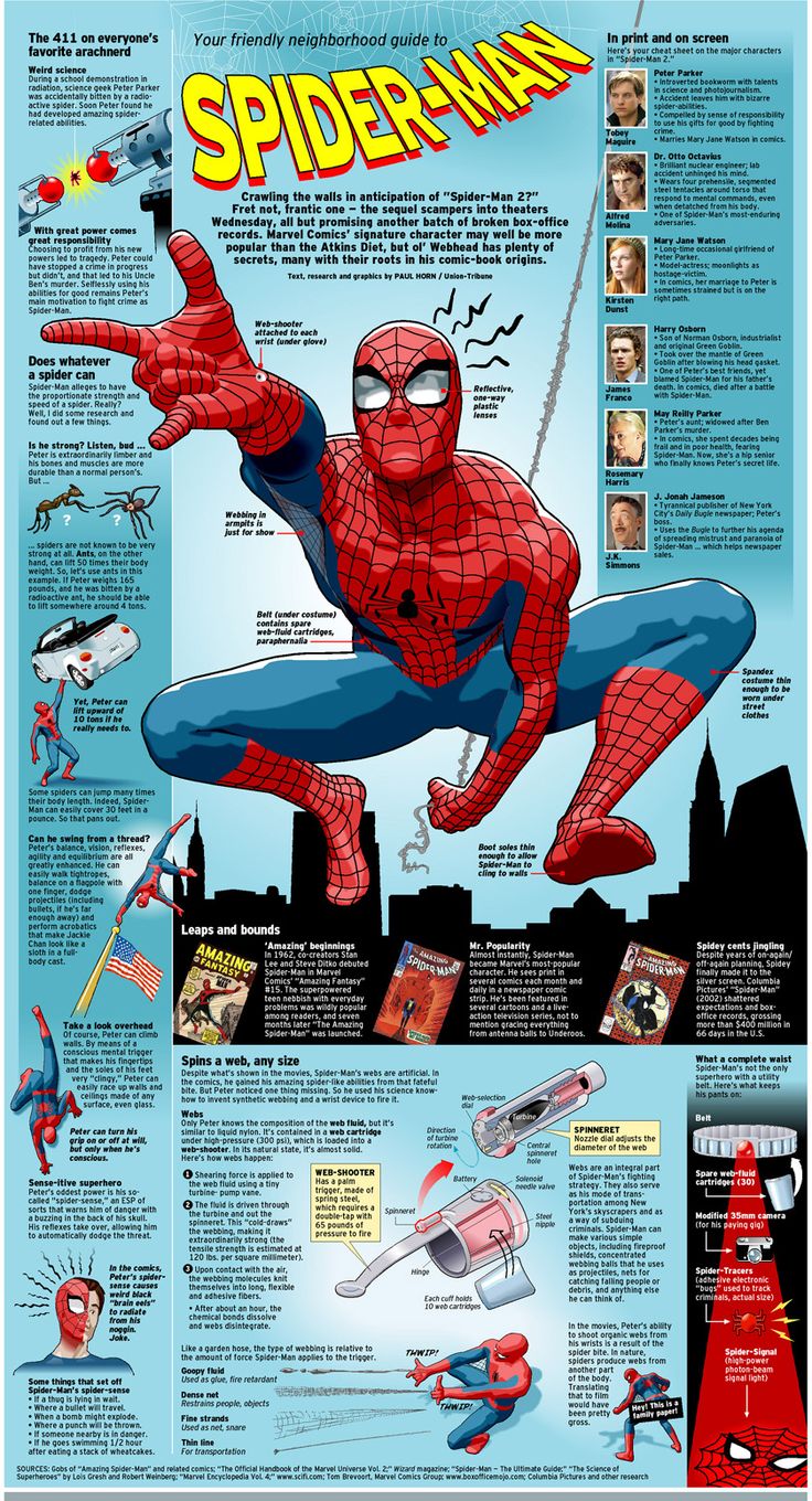 the amazing spider - man info sheet