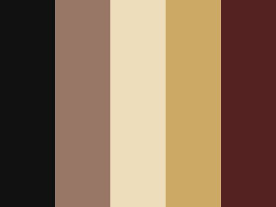 the color palette is brown, black, and white with an assortment of different shades