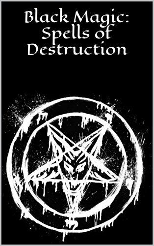 black magic spells of destruction book cover with an inverted pentagramil in the middle