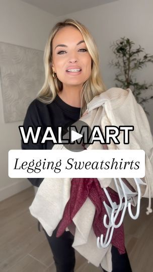 3.2K views · 588 reactions | WALMART LEGGINGS SWEATSHIRTS🍂🍁COMMENT “LINK” AND ILL DM YOU THE LINK TO SHOP! I’ve rounded up the best legging friendly sweatshirts from Walmart! These are perfect basics for your fall wardrobe! Follow me for more affordable casual fall outfits! #walmart #walmartfinds #walmartfashion #walmartstyle #sweatshirts #leggings #casual #casualstyle #casualoutfit #affordablefashion #affordablestyle #affordable #over30  #over30style #over30fashion #fallfashion #fallstyle #falloutfits | Airelle Carr Walmart Fashion Winter 2024, Walmart Outfits Fall 2024, Cute Walmart Outfits, Walmart Leggings, Fleece Leggings Outfit, Walmart Style, Walmart Outfits, Leggings Outfit Winter, Clothing Finds