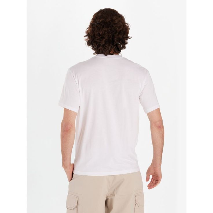 Made from a soft blend of cotton and recycled polyester, this t-shirt is a regular-rotation-worthy outdoor essential whether going out means into town or into the woods for a weekend camping trip. Perfect under a soft flannel or fleece in spring and fall, and perfectly content on its own when the summer heat arrives and you're soaking up every last second of sunlight. This tee is off-day approved and day-off adventure ready. | Marmot Men's Carins Short Sleeve T-Shirt in White Size: 2XL Cotton Crew Neck T-shirt For Outdoor Activities, Cotton Moisture-wicking T-shirt For Outdoor Activities, Crew Neck Cotton T-shirt For Outdoor Activities, Cotton T-shirt For Hiking With Short Sleeves, White Cotton T-shirt For Outdoor, Casual Moisture-wicking T-shirt For Outdoor, White Relaxed Fit T-shirt For Outdoor, Casual Relaxed Fit T-shirt For Hiking, White Crew Neck T-shirt For Camping