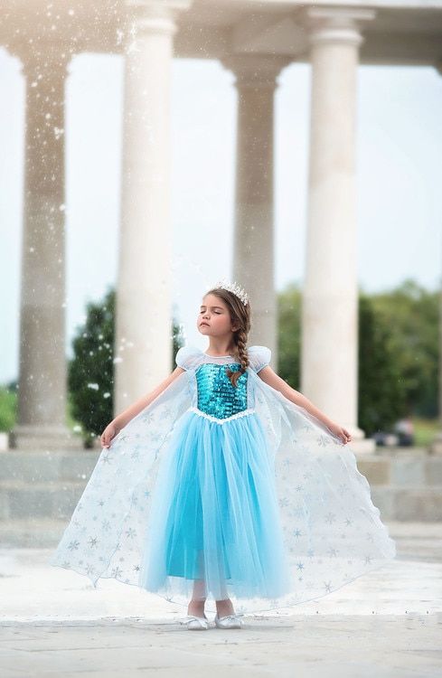 Ice Queen Costume-Shop Ice Queen Dress Online Ice Queen Dress, Ice Queen Costume, Pink Princess Dress, Girls Fall Dresses, Ice Dresses, Elsa Dress, Princess Dress Up, Queen Costume, First Communion Dresses