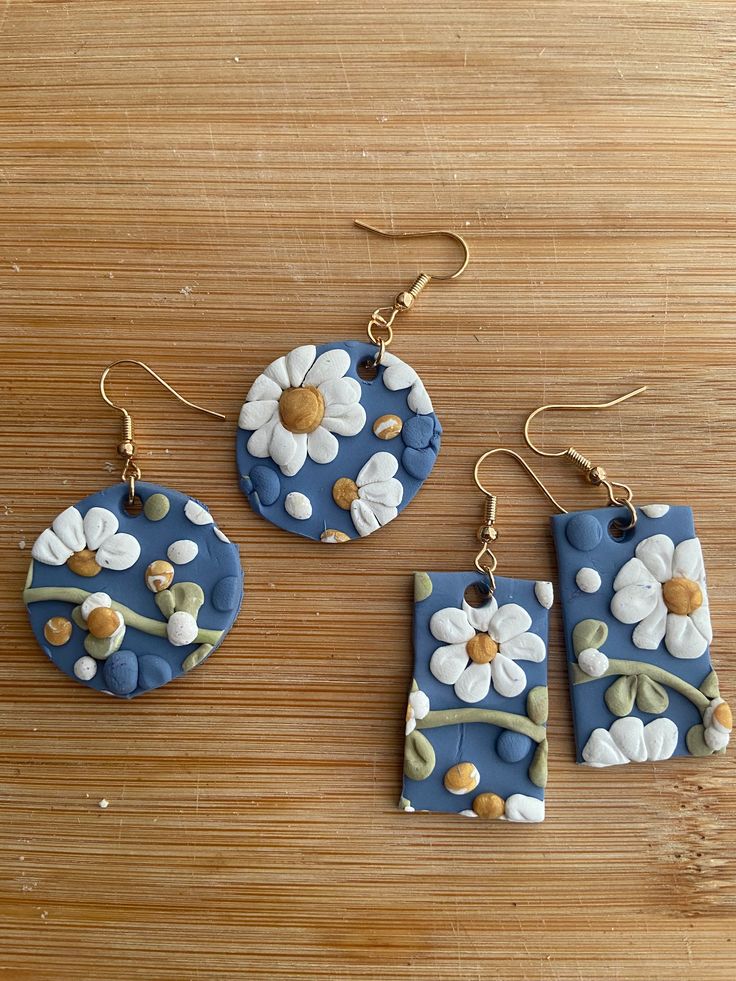 Sprinkle some springtime sweetness into your ensemble with these darling floral earrings! With their delicate blooms and playful charm, they're the perfect accessory to brighten up your look. Let these earrings be your adorable companions as you dance through the season, spreading smiles wherever you go. Spring 3d Flowers Dangle Earrings, Spring Blue Flower Earrings, Whimsical Flower Earrings For Spring, Spring Handmade Flower Drop Earrings, Summer Flower Charm Earrings, Handmade Flower Earrings For Spring, Handmade Flower Dangle Earrings For Spring, Handmade Flower Drop Earrings For Spring, Whimsical Spring Earrings With Flower Charm