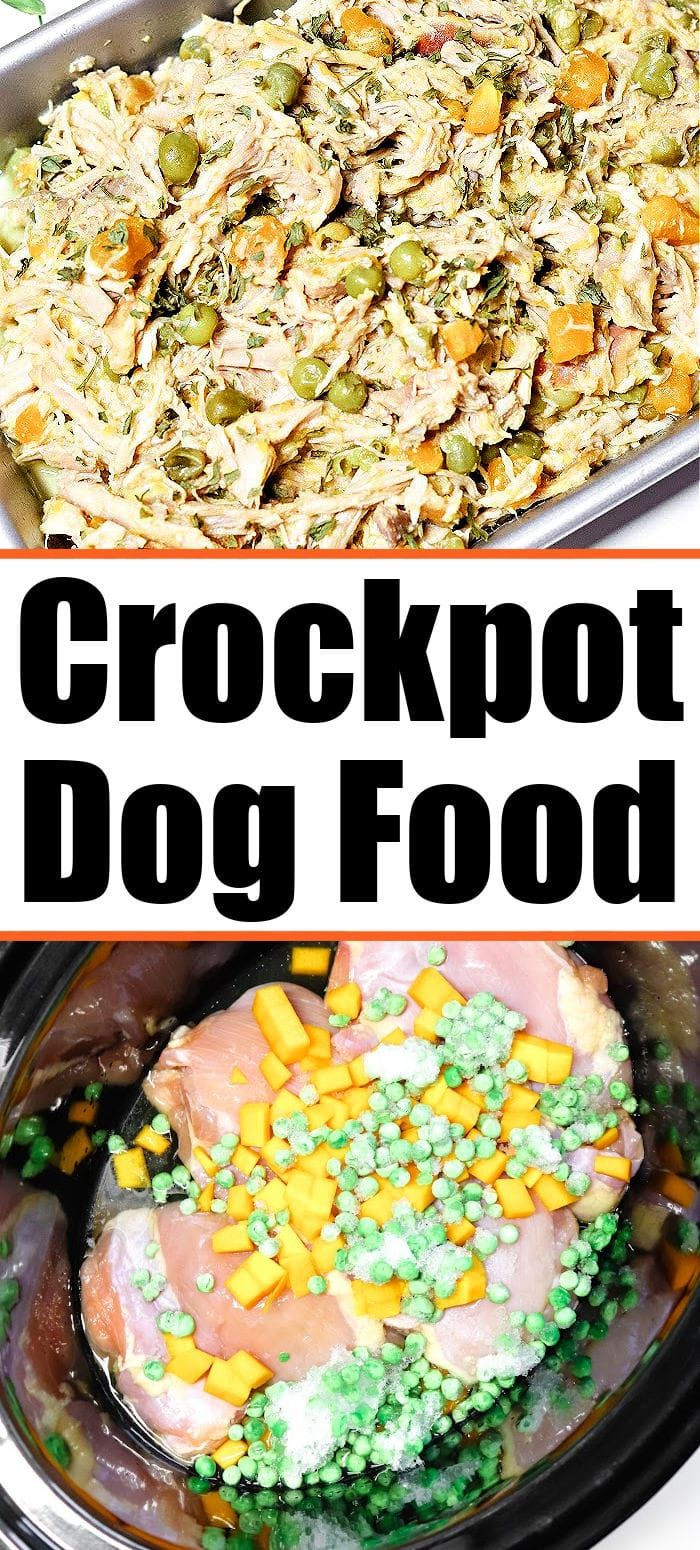 the crockpot dog food recipe is ready to be eaten