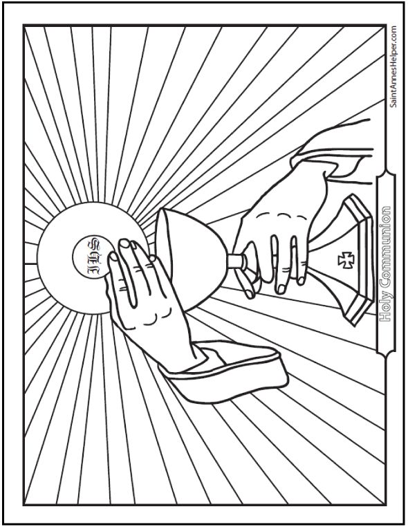 a coloring page with two hands reaching for a ball in front of a sunburst