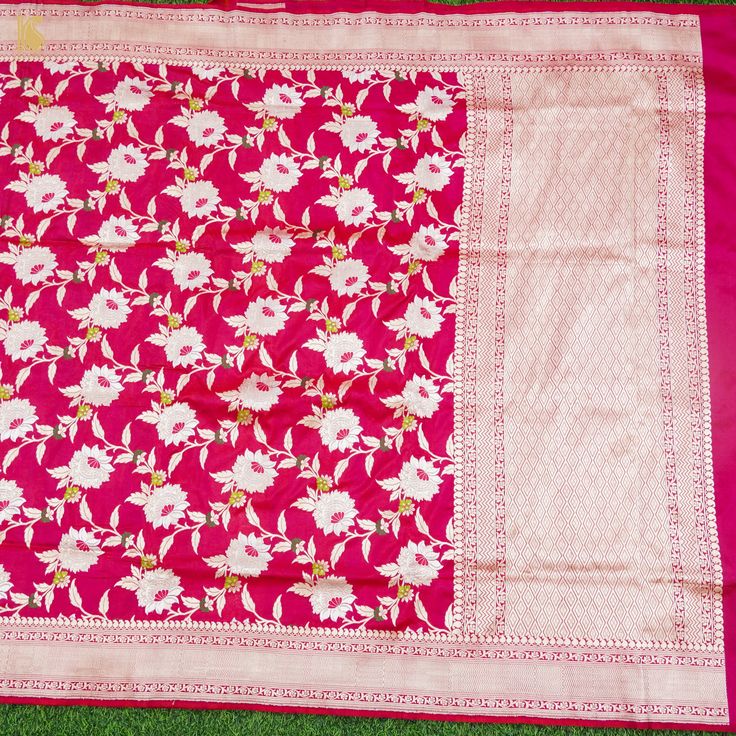 Category - Pure Katan Silk Banarasi Saree Silk sarees are always timeless classic and so is this ensemble, which is an epitome of the genre that redefines the festive look. Designed to suit the tastes of our modern customers and crafted to perfection, this handloom Banarasi attire is as stunning when draped as it looks in flat. Fabric - Pure Banarasi Katan Silk Katan is a thread, prepared by twisting a different number of silk filaments according to requirement gives a firm structure to the back Festive Banarasi Silk Pre-draped Saree For Traditional Ceremonies, Navratri Saree Unstitched Suit With Zari Weaving, Pre-draped Saree With Dupatta For Diwali, Festive Banarasi Silk Anarkali Set With Traditional Drape, Diwali Handloom Banarasi Silk Anarkali Set, Elegant Paithani Silk Sets With Zari Weaving, Festive Banarasi Silk Semi-stitched Suit, Festive Semi-stitched Banarasi Silk Unstitched Suit, Unstitched Elegant Paithani Silk Sets