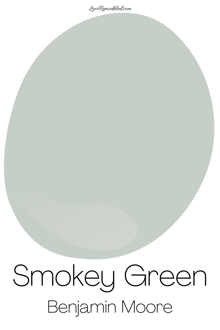 the color smokey green is shown in this poster