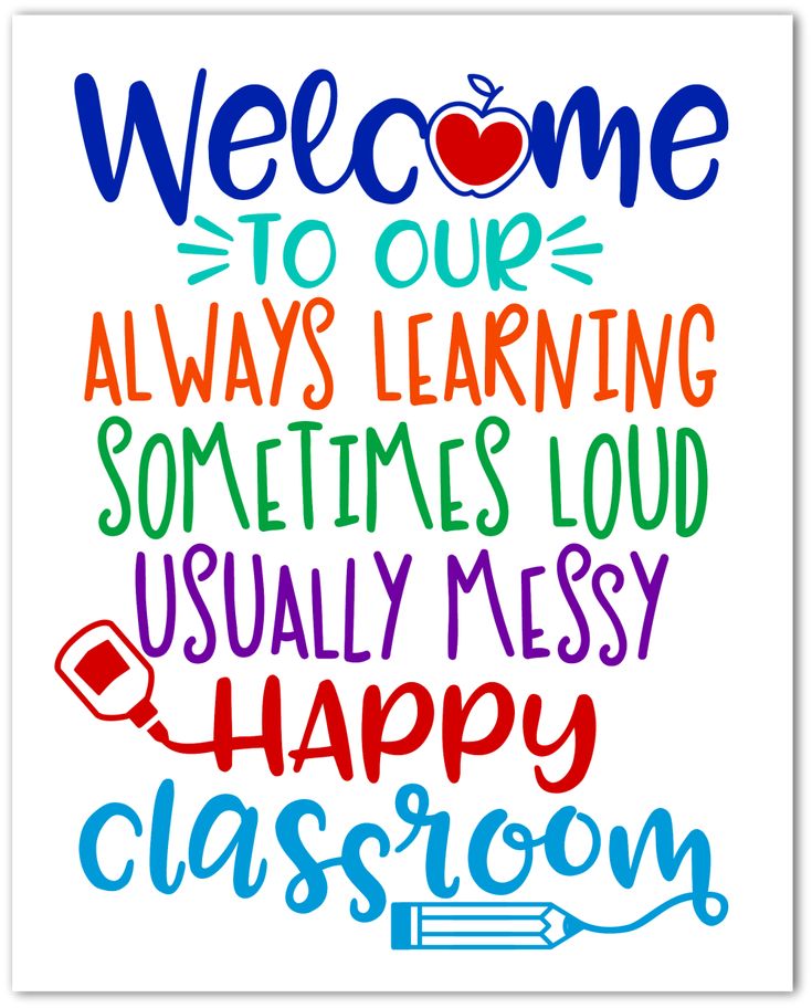 a poster with the words welcome to our students and teacher's name on it