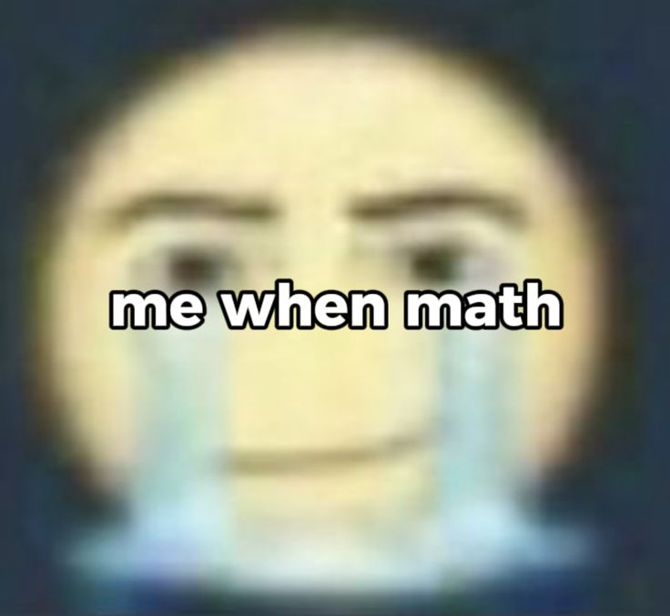 the words me when math are overlaided with an image of a man's face