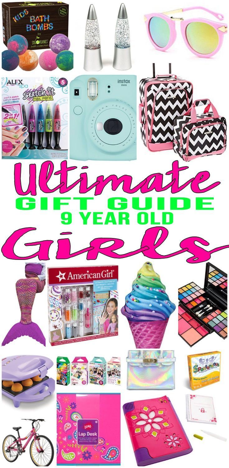 the ultimate gift guide for girls is on display with its contents, including makeup and other items