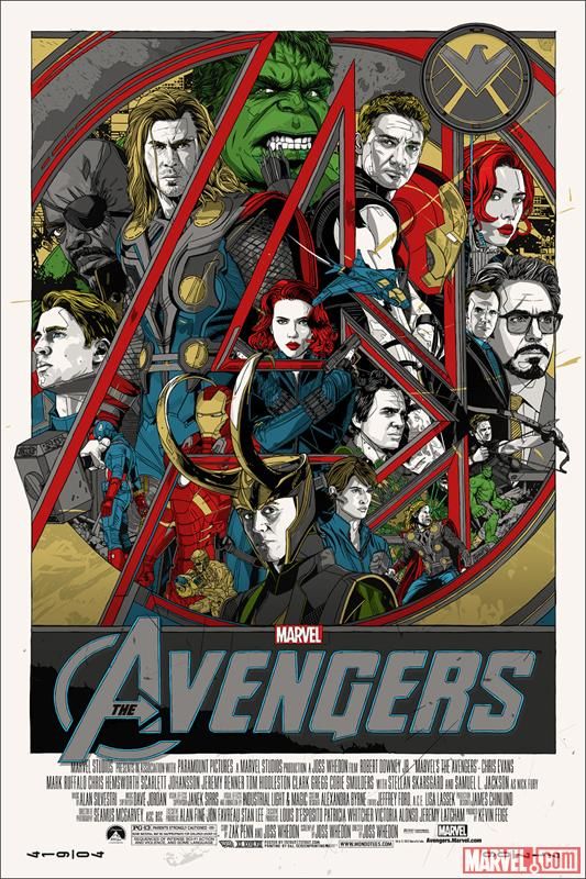 the avengers movie poster with many characters