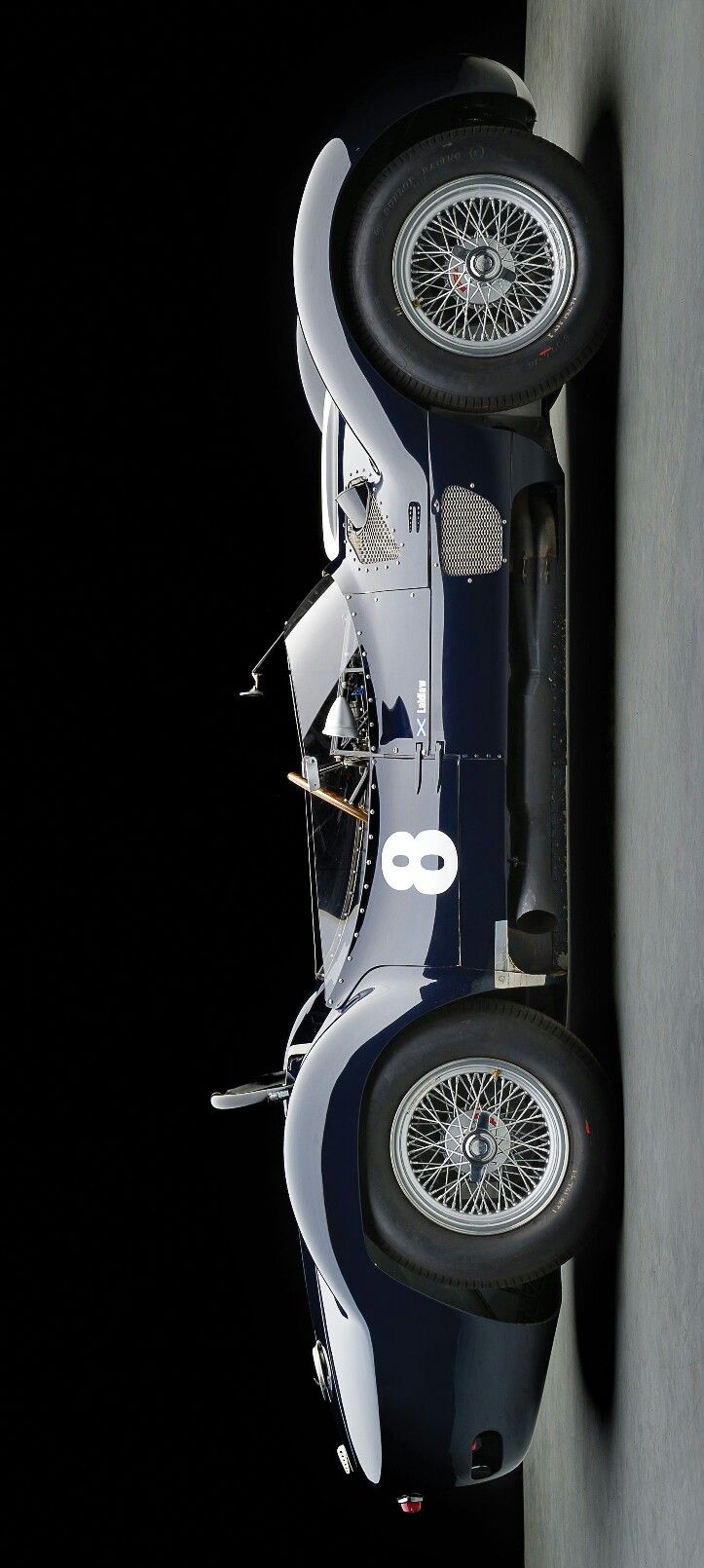 an overhead view of a vintage race car