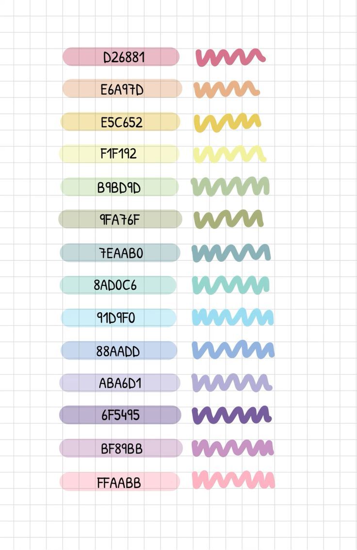 notion study template Good Notes Colour Code, Goodnotes Pen And Highlighter Hex Codes, Highlighter Codes Goodnotes, Good Notes Colour Palette, Ipad Hex Codes, Digital Notes Color Palette, Good Notes Hex Codes Pen, Good Notes Palette, Procreate Hex Codes