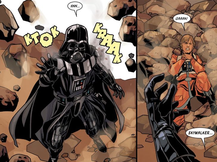 darth vader and chewr in star wars comics