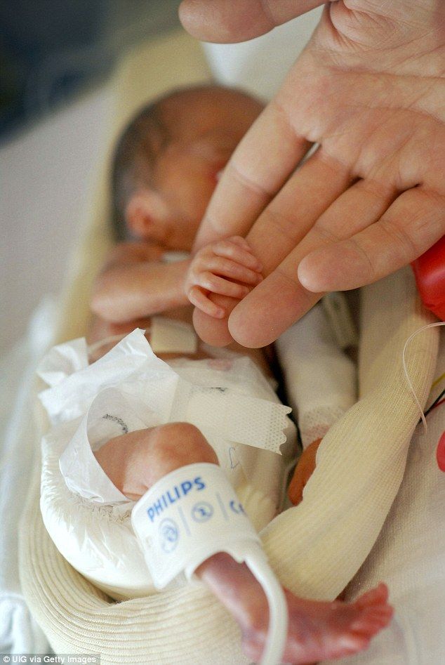 a baby is being held by an adult