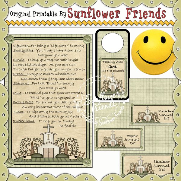 an image of a sunflower friends brochure with a smiley face on it