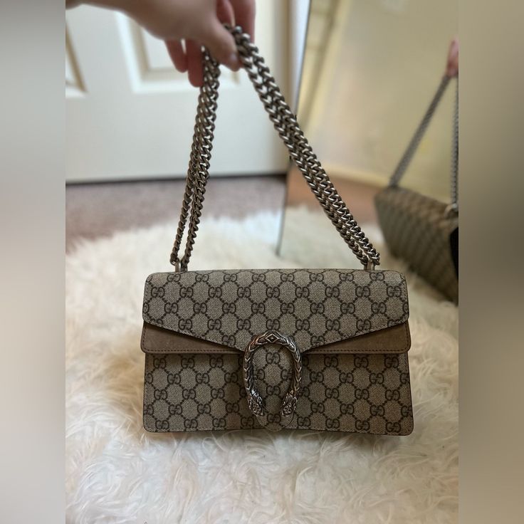 Bought 11/2019 In Nordstrom Gucci. Comes With Dust Bag, No Box. Bag Was Used Less Than 10 Times, Always Kept In Dust Bag And Stored In Closet Without Direct Sunlight. Excellent Condition. Chic Gucci Bag With Silver-tone Hardware, Gucci Crossbody Bag With Horsebit Detail, Luxury Bags With Horsebit Detail, Gucci Bag With Silver-tone Hardware, Gucci Clutch Shoulder Bag With Gold-tone Hardware, Beige Evening Bag With Horsebit Detail, Beige Rectangular Shoulder Bag With Horsebit Detail, Chic Beige Bag With Horsebit Detail, Luxury Bags With Horsebit Detail For Shopping